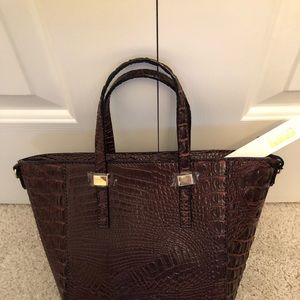 Kate Landry Satchel/Crossbody Crocodile Bag
